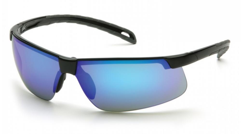 Ever-Lite - Monture noire/verres miroir bleu glacier