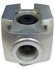 Standard Button Head Coupler, Zinc Plated Steel, 2" x 1" x 1"