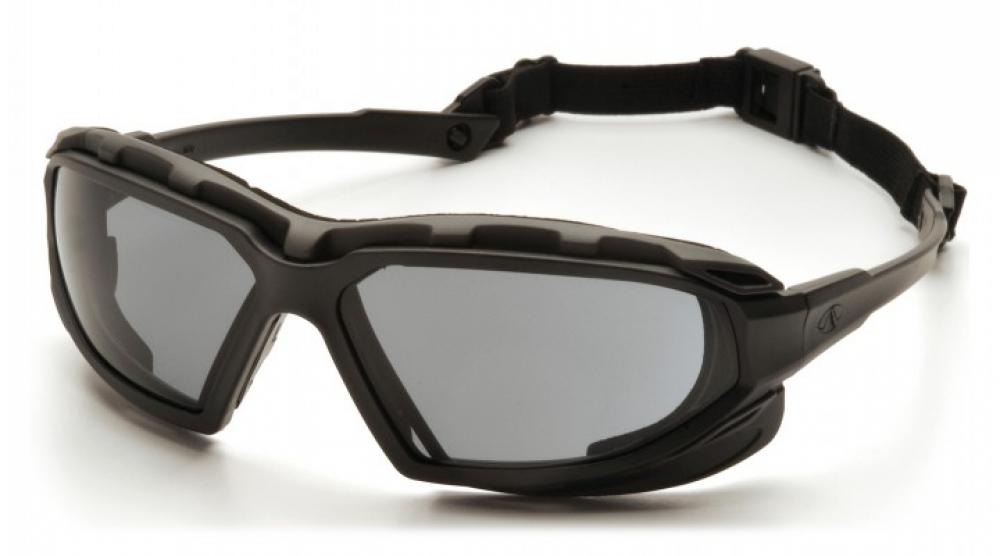 Highlander Plus - Monture noire et grise/verres antibuée gris