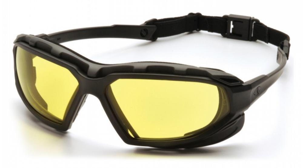 Highlander Plus - Monture noire-grise/verre antibuée ambré