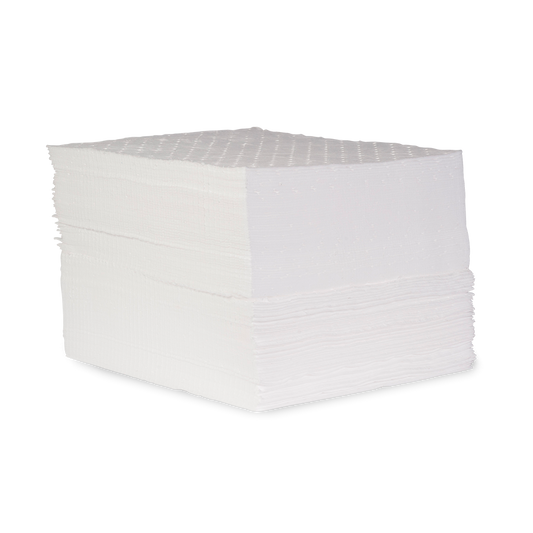 Tampon Absorbants Huile, Poids Moyen, 15'' X 15'', 100/Balle