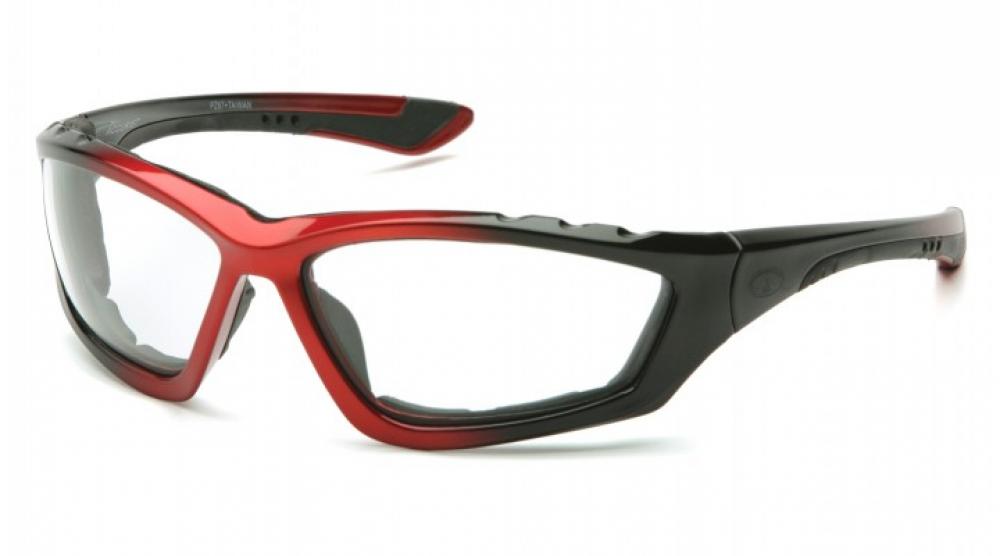 Accurist - Monture rembourrée noire/rouge/verre antibuée transparent