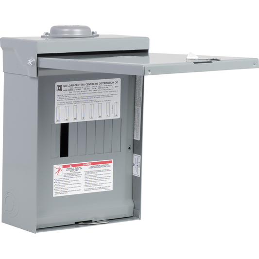 Load Center Qo 1 Phase 8 Spaces 8 Circuits 100A Main