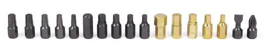 17 pc Flank Drive® Stubby Bit Set