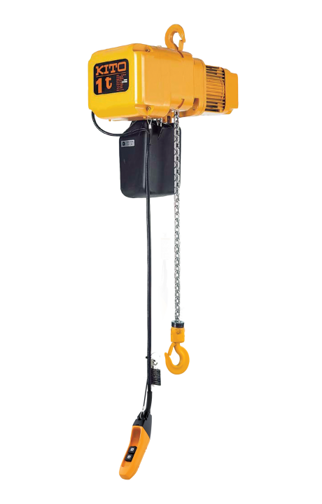 SER Heavy Duty Electric Chain Hoist, Aluminum, 1T, 60ft Lift, 115V