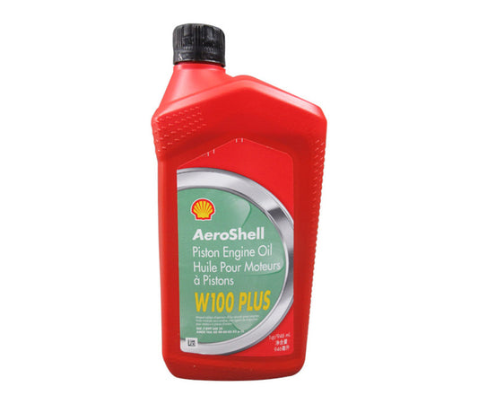 Oil W100+ SAE Grade 50 Ashless Dispersant Aircraft Piston Engine Oil, 946 mL, Quart Bottle