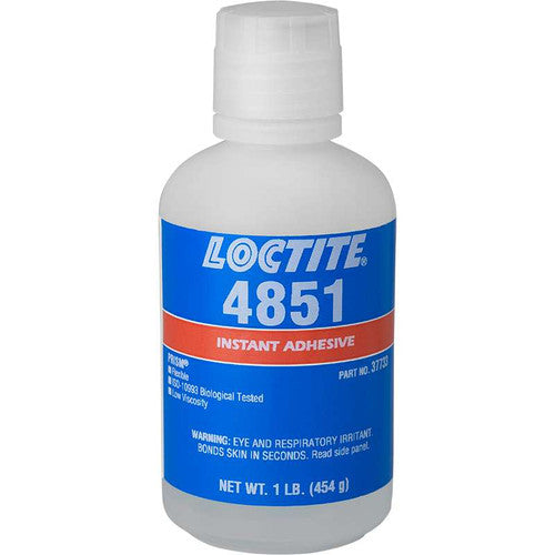 LOCTITE® 4851, Ethyl/Butyl Cyanoacrylate Instant Adhesive Liquid, 1 lb Bottle