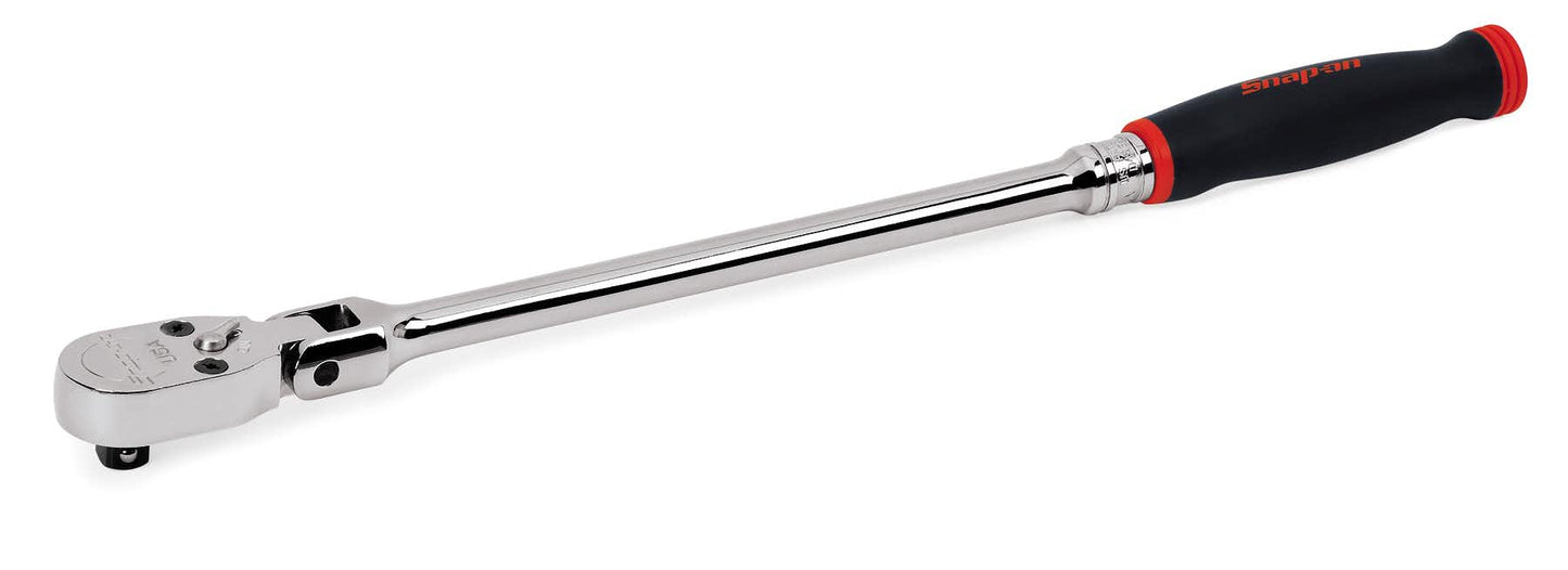 1/2" Drive Dual 80® Technology Soft Grip Handle Flex-Head Ratchet (Red)