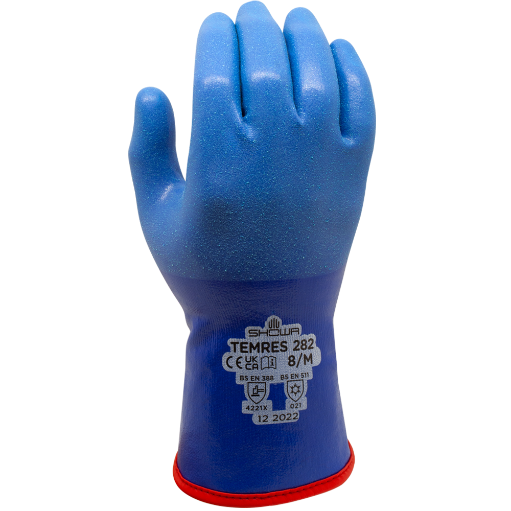 TEMRES 282 Gloves, Blue, Sz 9
