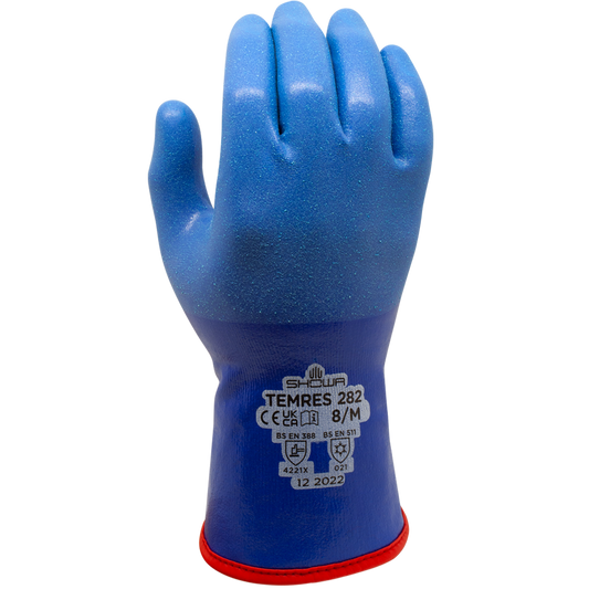 TEMRES 282 Gloves, Blue, Sz 9