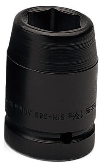 Impact Socket Long 1" Drive, 6 Points, 1-7/16