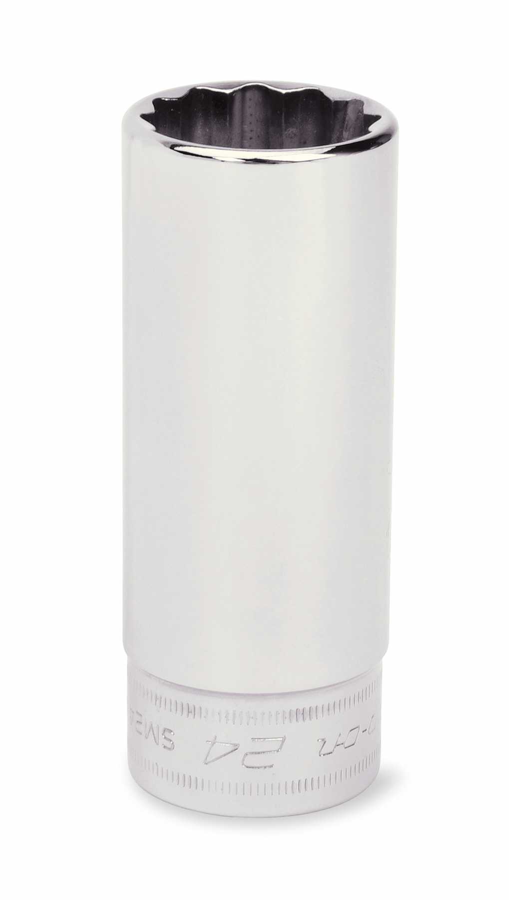 Socket 1/2 Drive 24mm Long Chrome