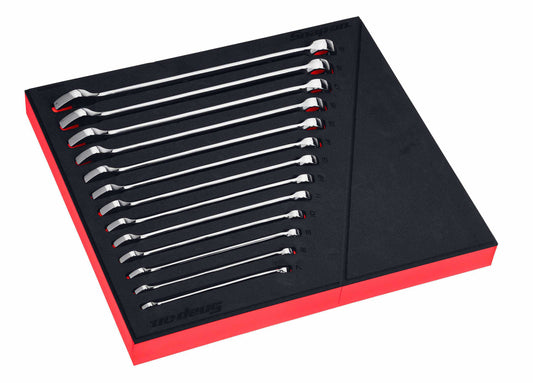 13 Piece Mixed Metric Flank Drive Plus Wrench Set, 12 Point, Organ Pro-Fi 7-19 mm