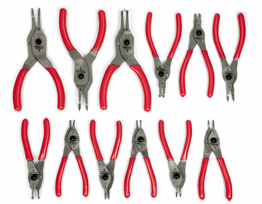 Ensemble de 12 pinces pour anneaux élastiques (rouge)