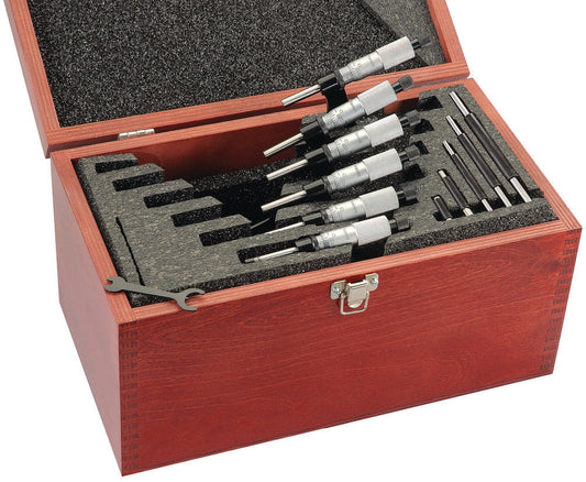 Outside Micrometer Set, 0-6", .0001" Graduations