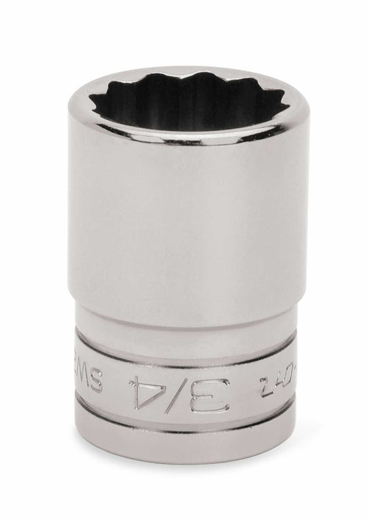 1/2" Drive 12-Point SAE 3/4" Flank Drive® Shallow Socket