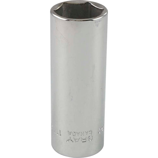 Socket - Deep, 3/8" Drive, 11/16" Hex, 6-Point
