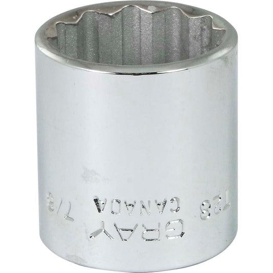 Socket - 3/8" Drive, 7/8" Hex, 12-Point