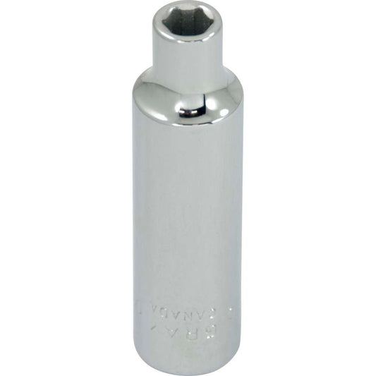 Socket - Deep, 3/8" Drive, 1/4" Hex, 6-Point