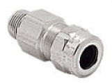 Star Teck® Cable Gland 1/2 in 0.6 - 0.76 in Straight, Jacketed Aluminum Silver