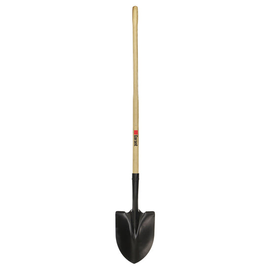 Pelle ronde, long manche en bois