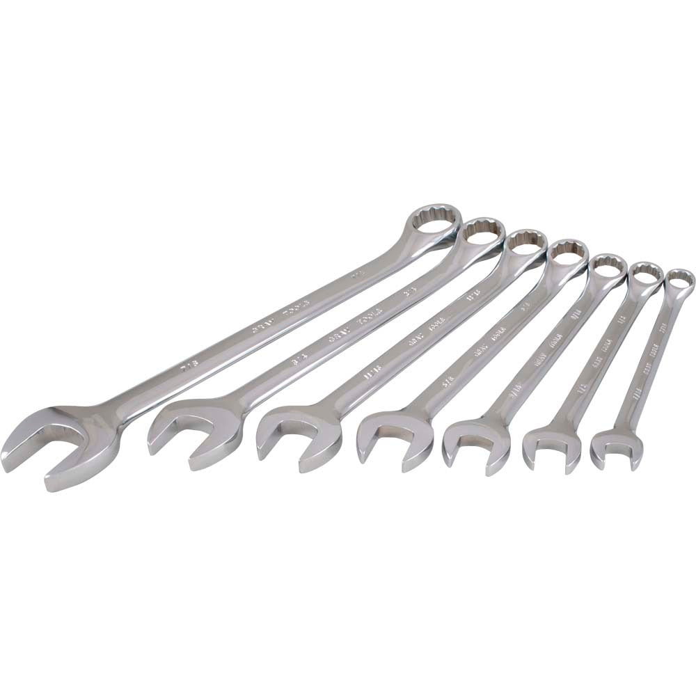 Wrench Set Combo 7-Piece SAE 12-Point