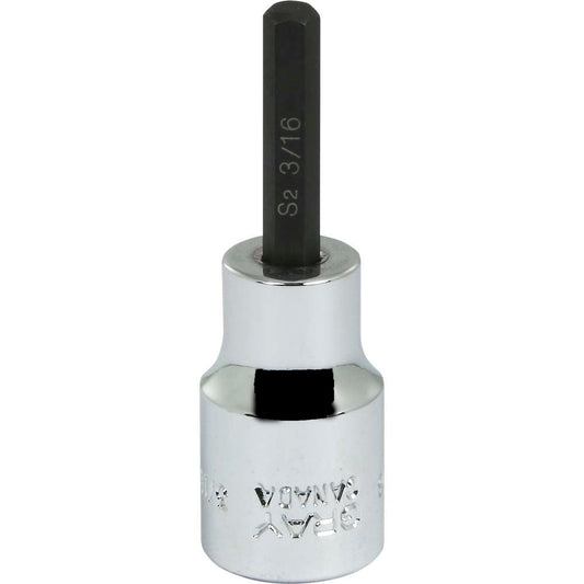 Socket - Hex Head, 3/8" Drive, 3/16" Hex