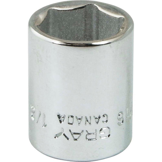 Socket - Chrome, 1/4" Drive, 1/2" Hex, 6-Point