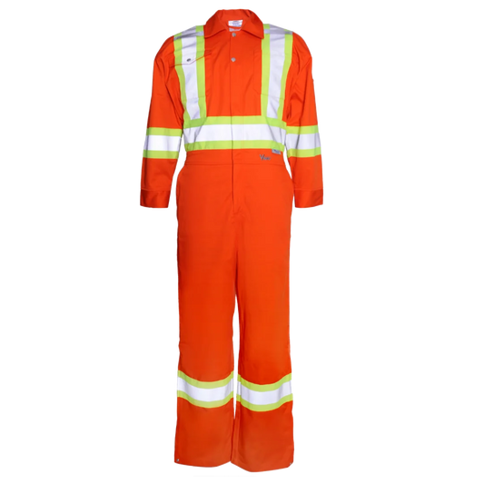 Combinaison de protection ultraviolette haute visibilité Viking®, orange, tissu poly/coton, M