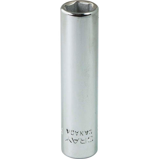 Socket - Deep, 1/4" Drive, 5/16" Hex, 6-Point