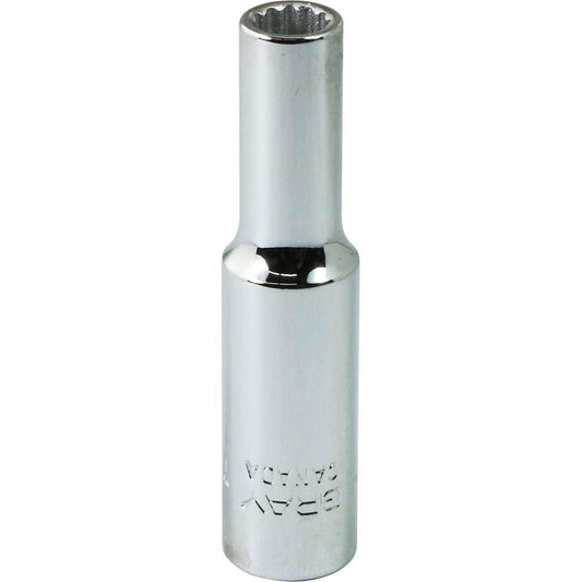 Socket - 7/32" x 1/4" Drive, 12-Point, Deep