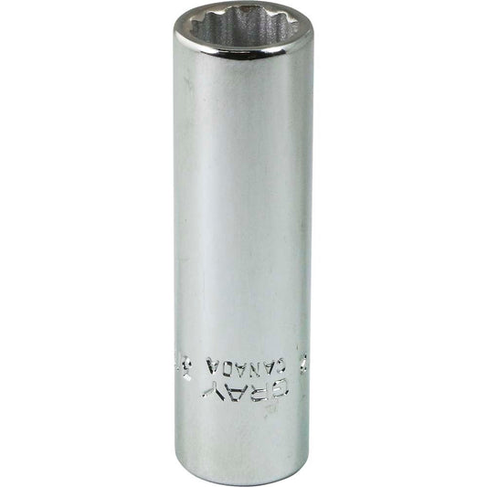 Socket - 3/8" x 1/4" Drive, 12-Point, Deep