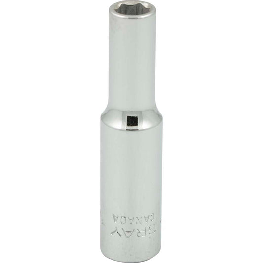 Socket - Deep, 1/4" Drive, 7/32" Hex, 6-Point
