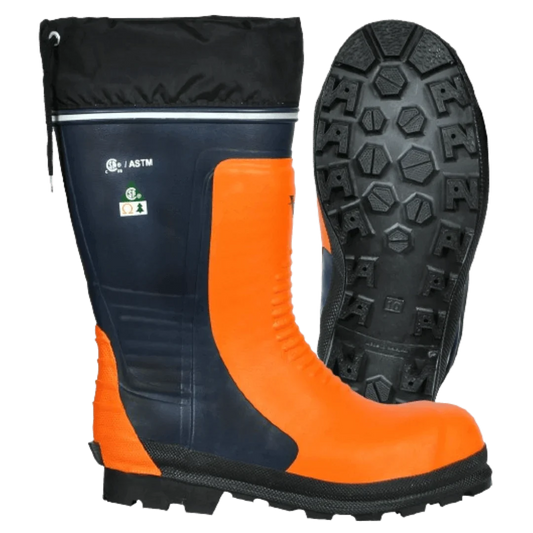 Viking® Bushwhacker Boots, Orange, Rubber, Size 8M