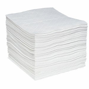Oil-Only Protector® Pads, White, Polypropylene, 15" W x 19" L