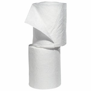 Oil-Only Defender® Split Rolls, White, Polypropylene, 15" W x 150'