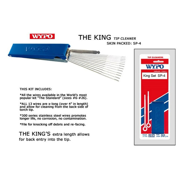 King tip welding cleaner #6 to 26 skin packed