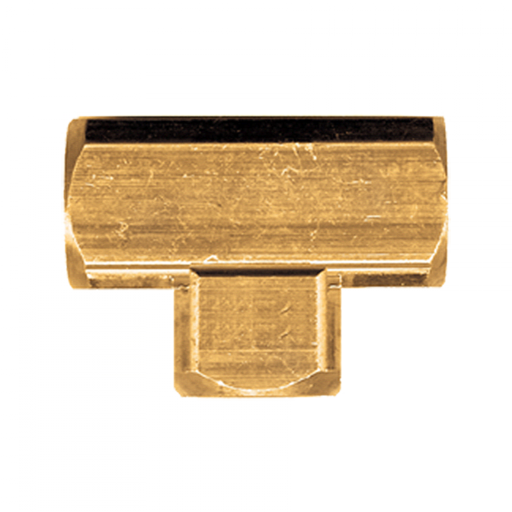 Extruded Tee, Brass, 1/8 FPT; Xtruded