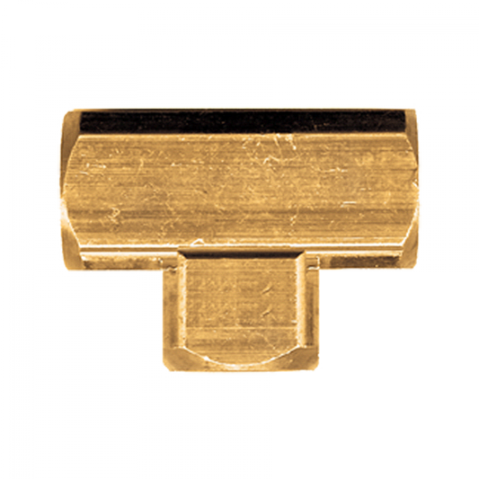 Extruded Tee, Brass, 1/8 FPT; Xtruded