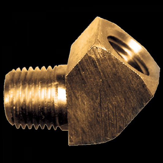 Extruded 45° Street Elbow, Brass, 1/2 MPT x 1/2 FPT, Xtruded