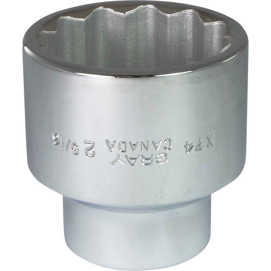 Socket - 1" Drive, 2-5/16" Hex, 12-Point