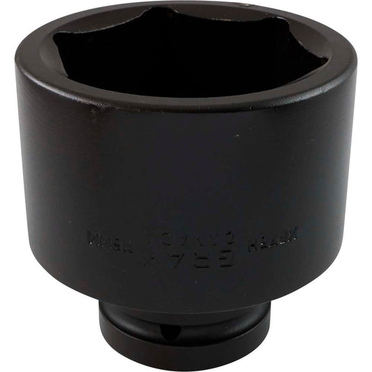 Impact Socket 1" Drive - 75mm Hex, 6-Point