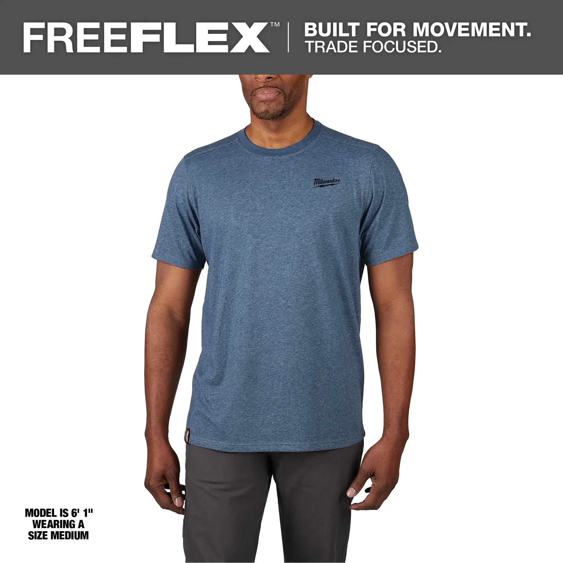 Hybrid Work Tee- ss Blue 3X