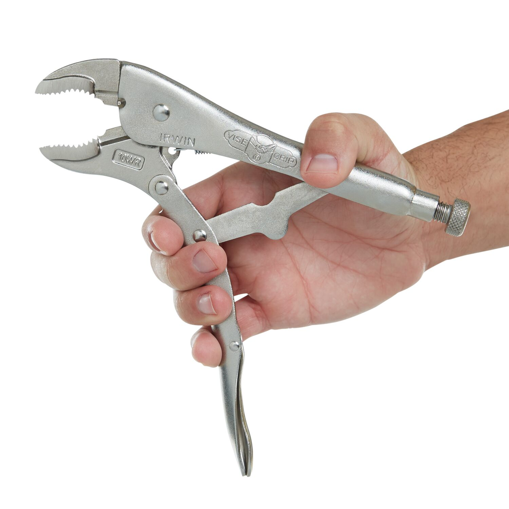 Irwin Vise-Grip Original Locking Pliers With Wire Cutter Curved Jaw 10-Inch