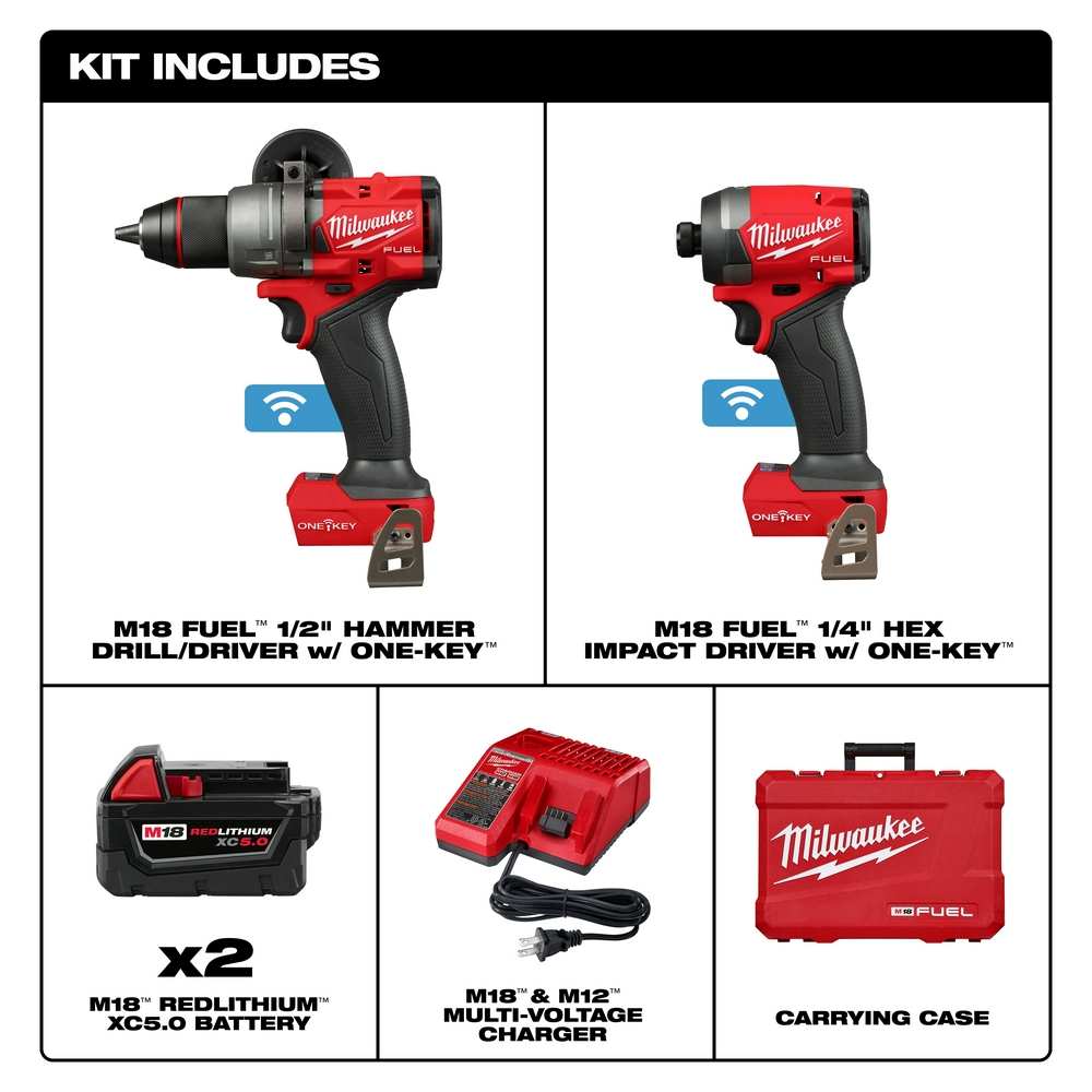 M18 FUEL™ 2-Tool Combo Kit W/ ONE-KEY™