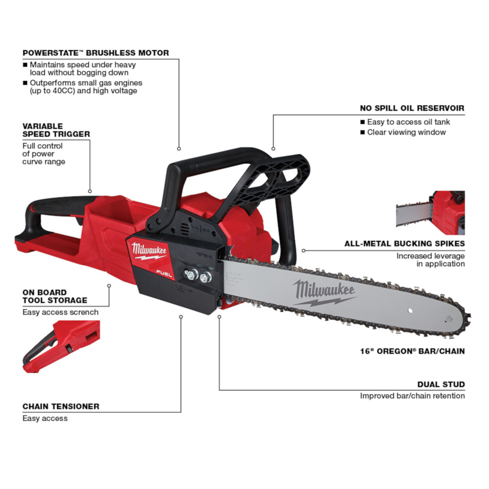 M18 FUEL™ 16 In. Chainsaw