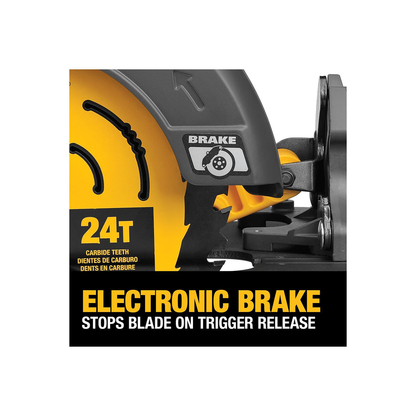 DEWALT 60V MAX* Brushless Cordless 7-1/4 in. Circular Saw with Electronic Brake (Tool Only)