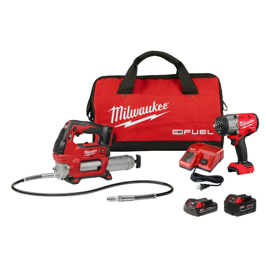 M18™ Fuel™ 1/2" Htiw w/ Friction Ring & Grease Gun Combo Kit