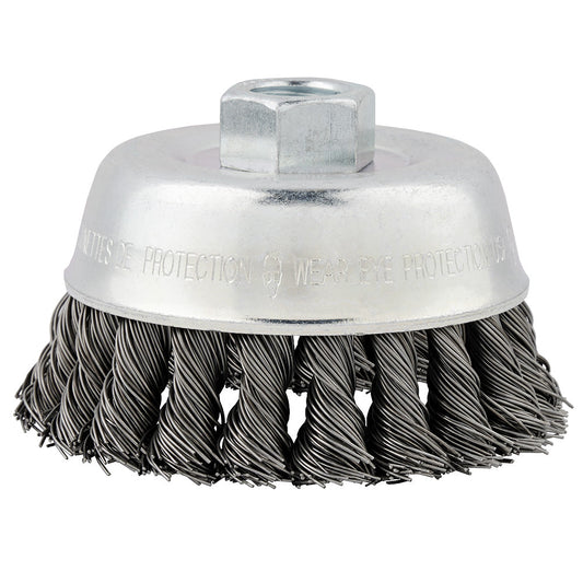 3-1/2 In Carbon Steel Knot Wire Cup Brush