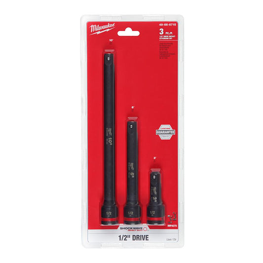 ENSEMBLE D'EXTENSIONS IMP SCKT 4PC 1/2drive